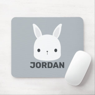 Cute Little Bunny Rabbit med Personlig Namn Musmatta