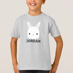 Cute Little Bunny Rabbit med Personlig Namn T Shirt