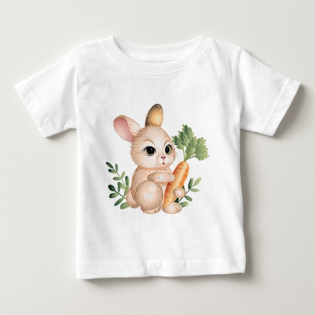 Cute Little Bunny T Shirt (Framsida)