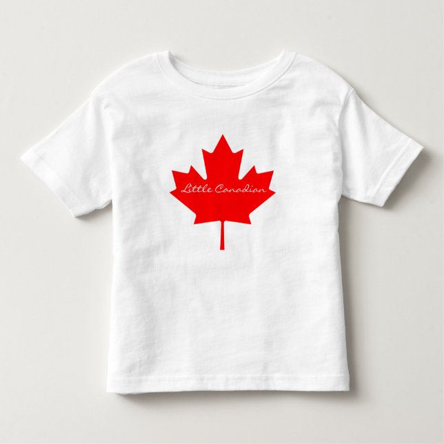 Cute Little Canadian Red Maple löv Canada Toddle T Shirt (Framsida)