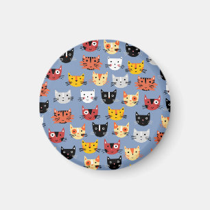 Cute Little Cat Ansikte Magnet