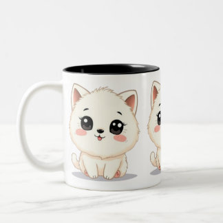 Cute Little Cat Två-Tonad Mugg