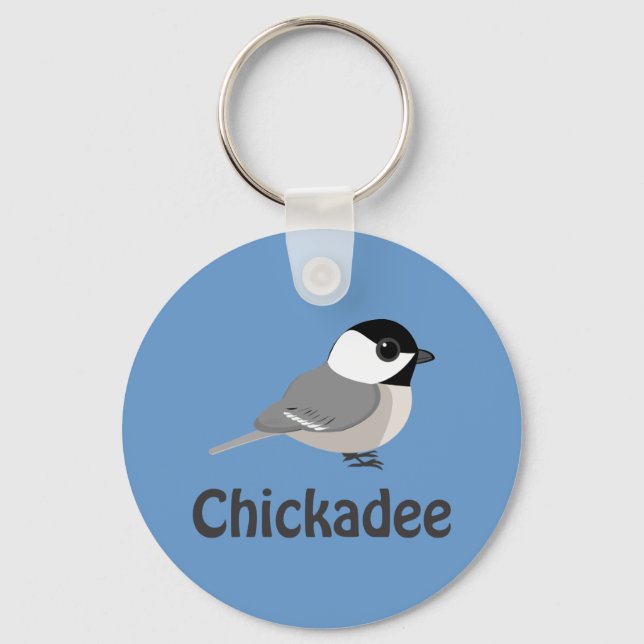Cute Little Chickadee Nyckelring (Framsida)