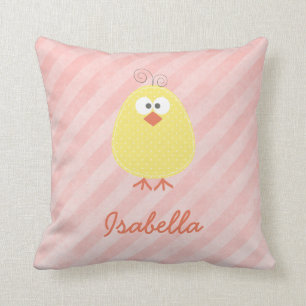 Cute Little Chickie Personlig Pillow Baby Namn Kudde