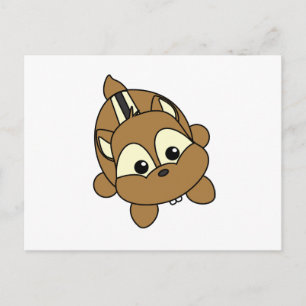 Cute Little Chipmunk Critter Vykort