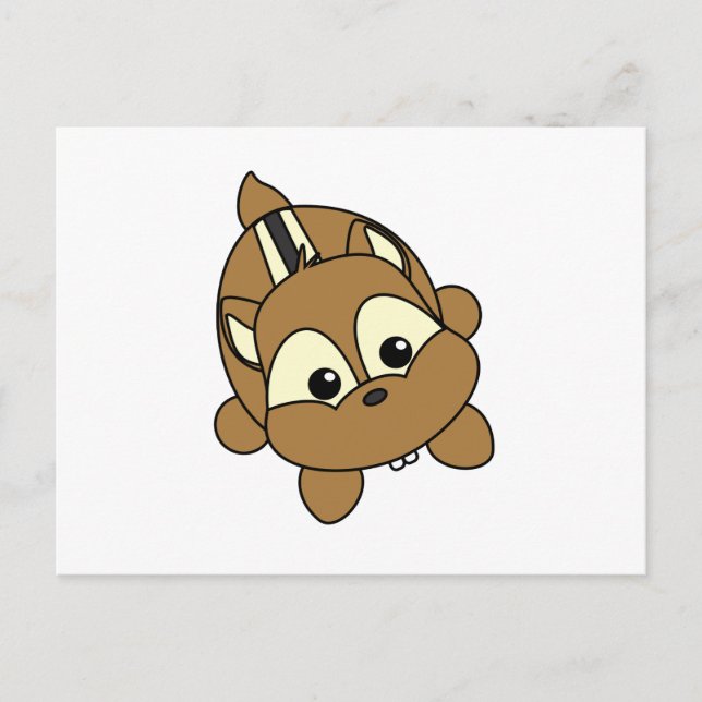 Cute Little Chipmunk Critter Vykort (Framsida)