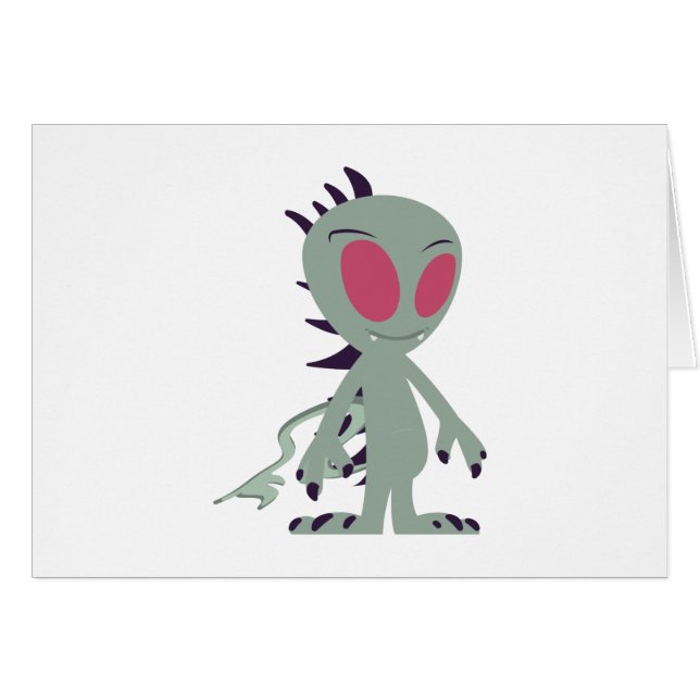 Cute Little Chupacabra OBS Kort (Framsidan Horizontal)