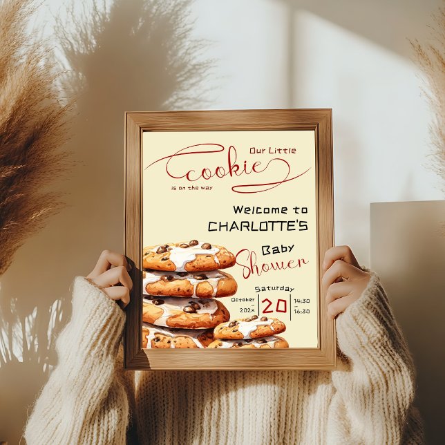 Cute Little Cookie Baby Shower Welcome Poster (Skapare uppladdad)