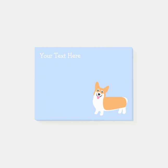 Cute Little Corgi Post-it Block (Framsida)