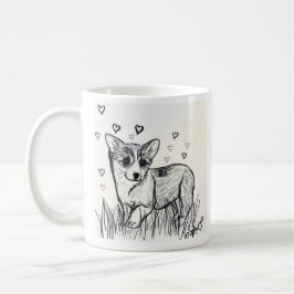 Cute Little Corgi Puppy Kaffemugg