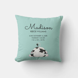Cute Little Cow Baby Birds Stats Dekorativ kudde