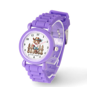 Cute Little cowgirl add namn Armbandsur
