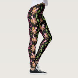 Cute Little Cowgirl Mönster Leggings