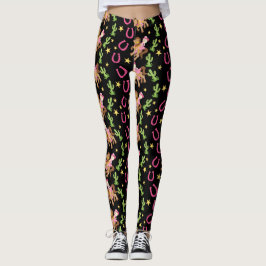 Cute Little Cowgirl Mönster Leggings