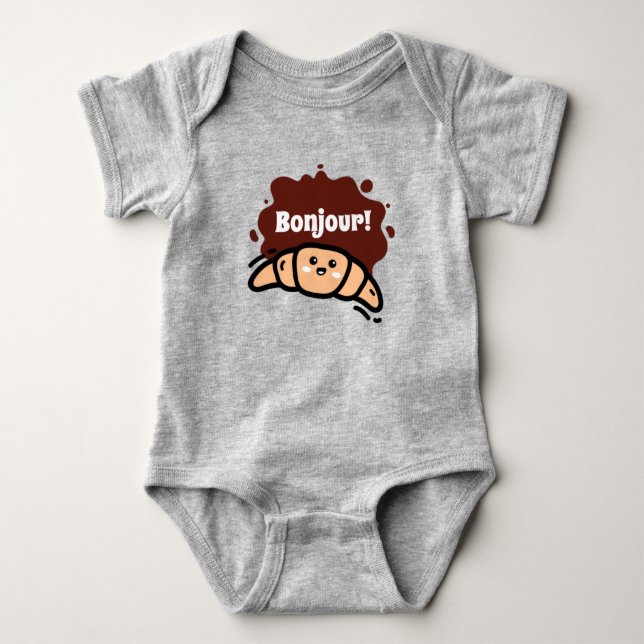 Cute Little Croissant T Shirt (Framsida)