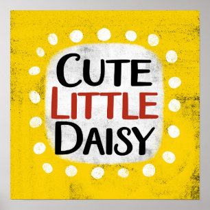 Cute Little Daisy Poster Wall Art