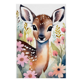 Cute Little Deer Poster Perfect Poster
