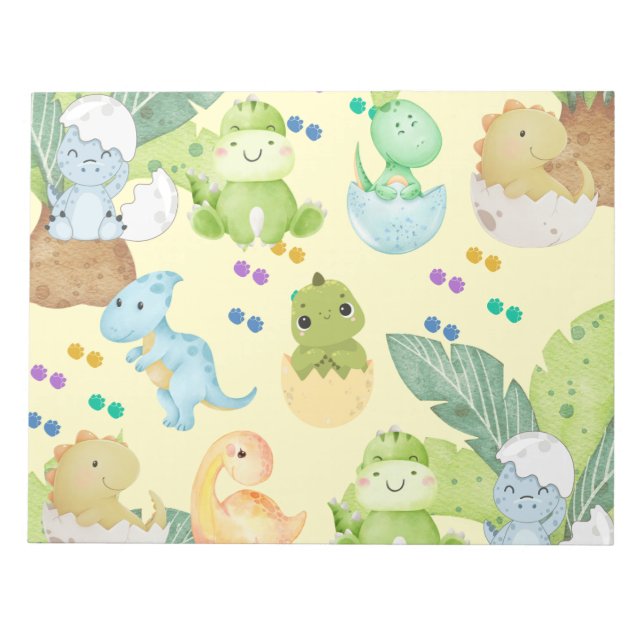 Cute Little Dino Anteckningsblock (Framsida)