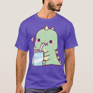 Cute Little Dino Kärlek Mjölk T Shirt