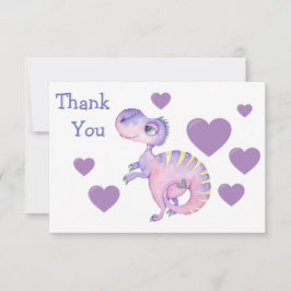 Cute Little Dinosaur - tackkort Tack Kort