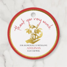 Cute Little Dragon är på väg mot Red Baby Shower