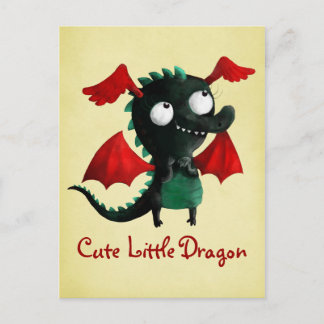 Cute Little Dragon Vykort