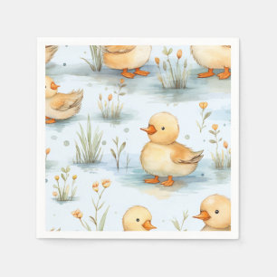 Cute Little Duckling Mönster Pappersservett