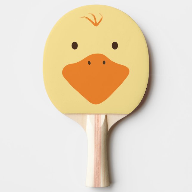 Cute Little Ducky Ansikte Pingisracket (Framsidan)