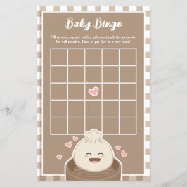 Cute Little Dumpling Baby Shower Bingo Game