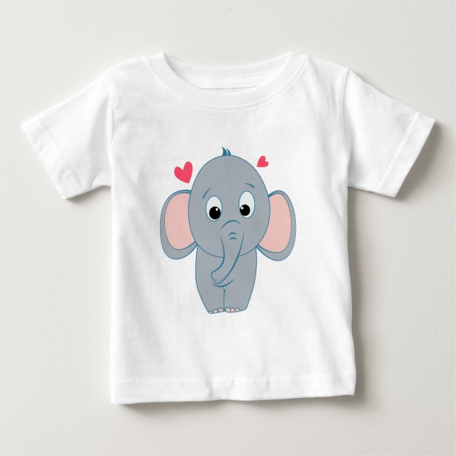 Cute Little elephant T-Shirt (Framsida)
