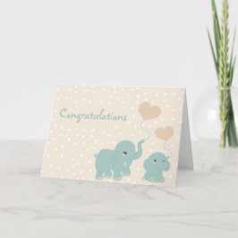 Cute Little Elephants, Little Bundle Joy Kort
