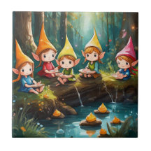 Cute Little elves in River