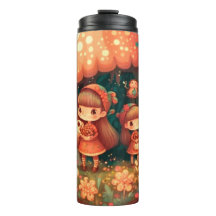 Cute Little elves under svamparna