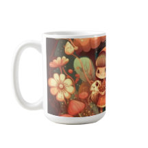 Cute Little elves under svamparna