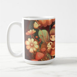 Cute Little elves under svamparna Kaffemugg