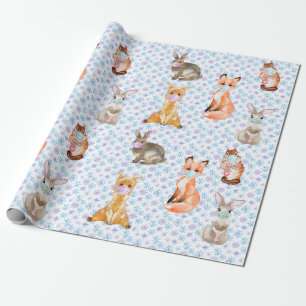 Cute Little Face mask Djur Covid 2020 Presentpapper