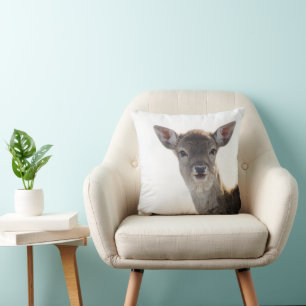 Cute Little Fawn 2 #animal #art Kudde