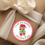 Cute Little Females Elf To and from Gift Märkre Runt Klistermärke<br><div class="desc">Ett bra sätt att låta någon veta vem som är gåva är vem som är! En liten kvinnlig älv från färg sitta på julsäcken leksak. Till och från klistermärken för Julklapp.</div>