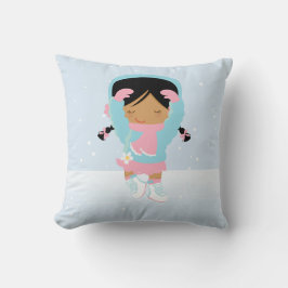 Cute Little Figur Skater Kudde
