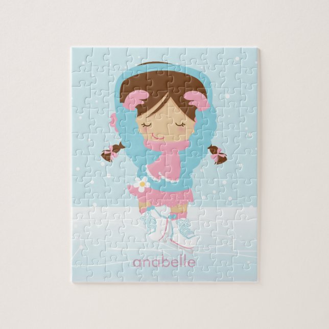 Cute Little Figur Skater Pussel (Vertikal)