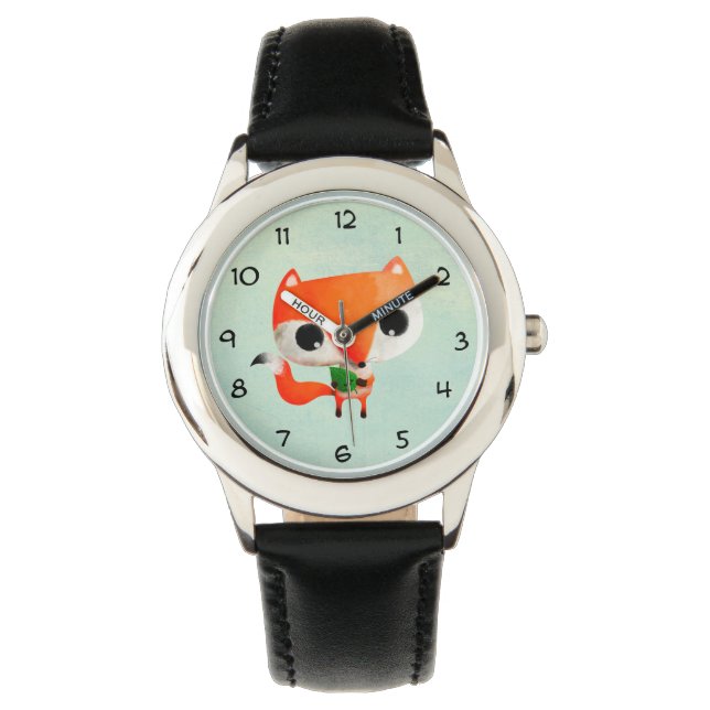 Cute Little Fox Armbandsur (Framsida)