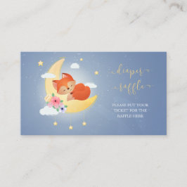 Cute Little Fox babydusch, raffel Tilläggskort