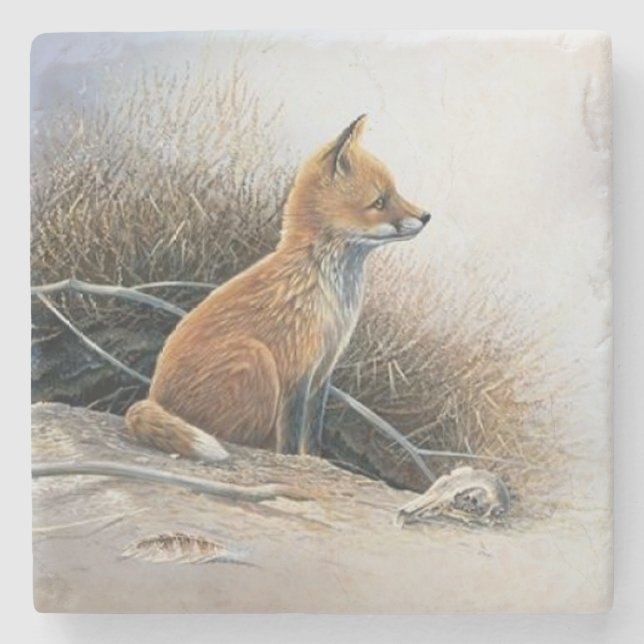 Cute Little Fox Fine Art Stenunderlägg (Framsidan)