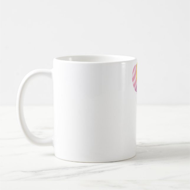 Cute Little Fox med ballonger Kaffemugg (Vänster)