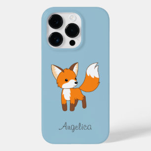 Cute Little Fox på Blue