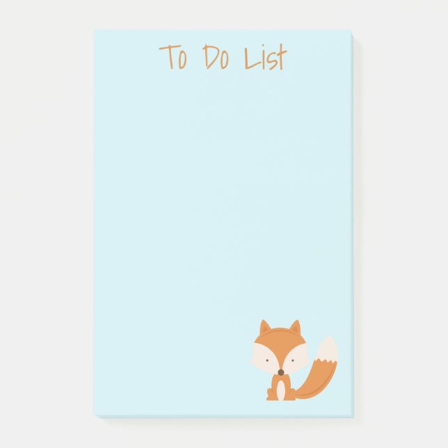 Cute Little Fox Post-it® Notes Post-it Block (Framsida)