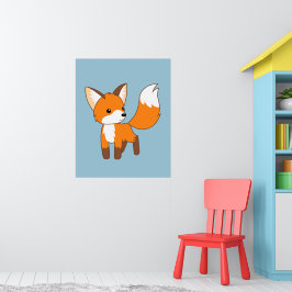 Cute Little Fox Poster