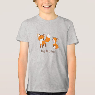 Cute Little Foxes - Big Brother T-shirt I Triblend-tyg