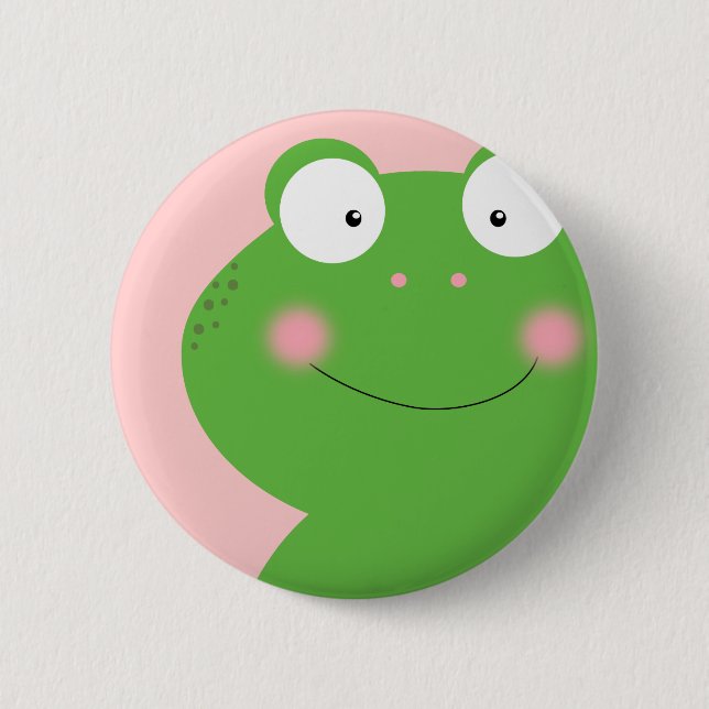 Cute Little Froggy Pin Knapp (Framsida)