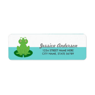 Cute Little Froggy-Returetiketter Returadress Etikett